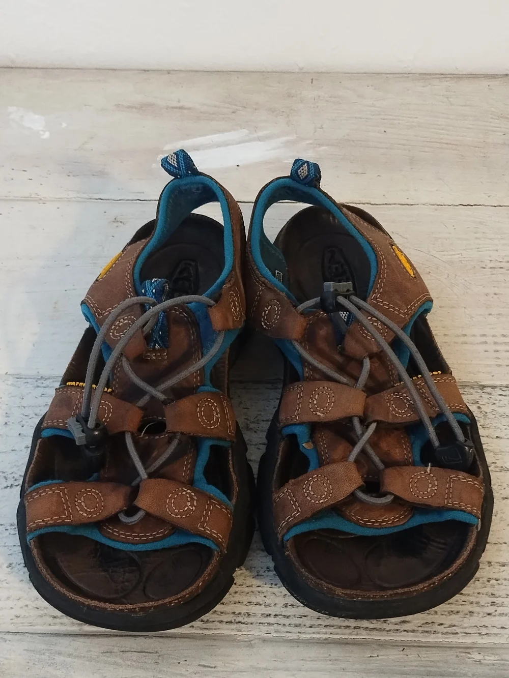 Keen Sarasota Waterproof Sandal Shoes Womens 6 Outdoor Hiking Fisherman Leather